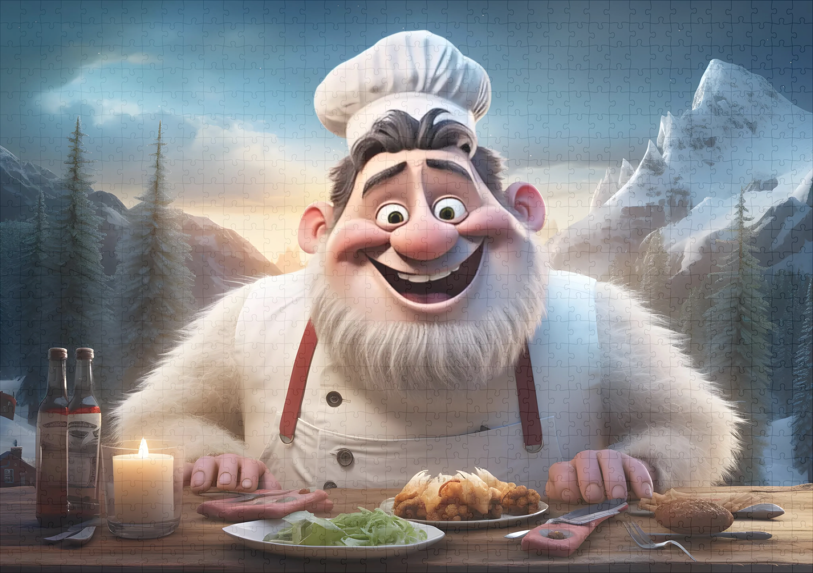 raxxa Premium-Puzzle: Chef Koch – Image 2