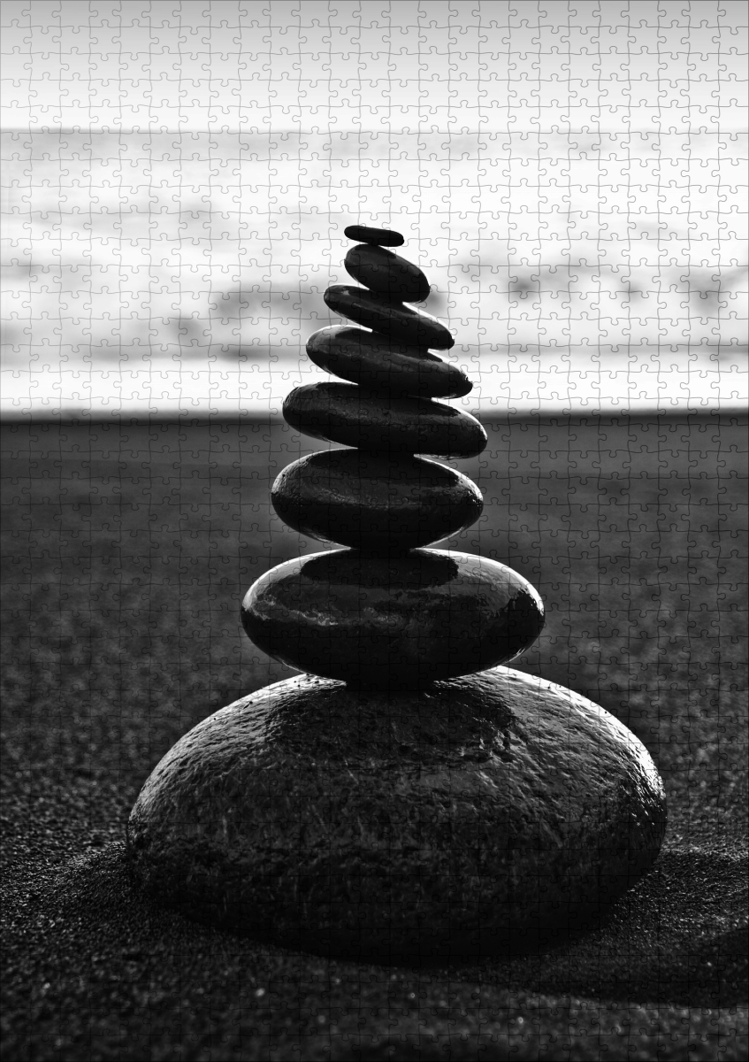 raxxa Premium-Puzzle: Steinturm am Strand - Image 2