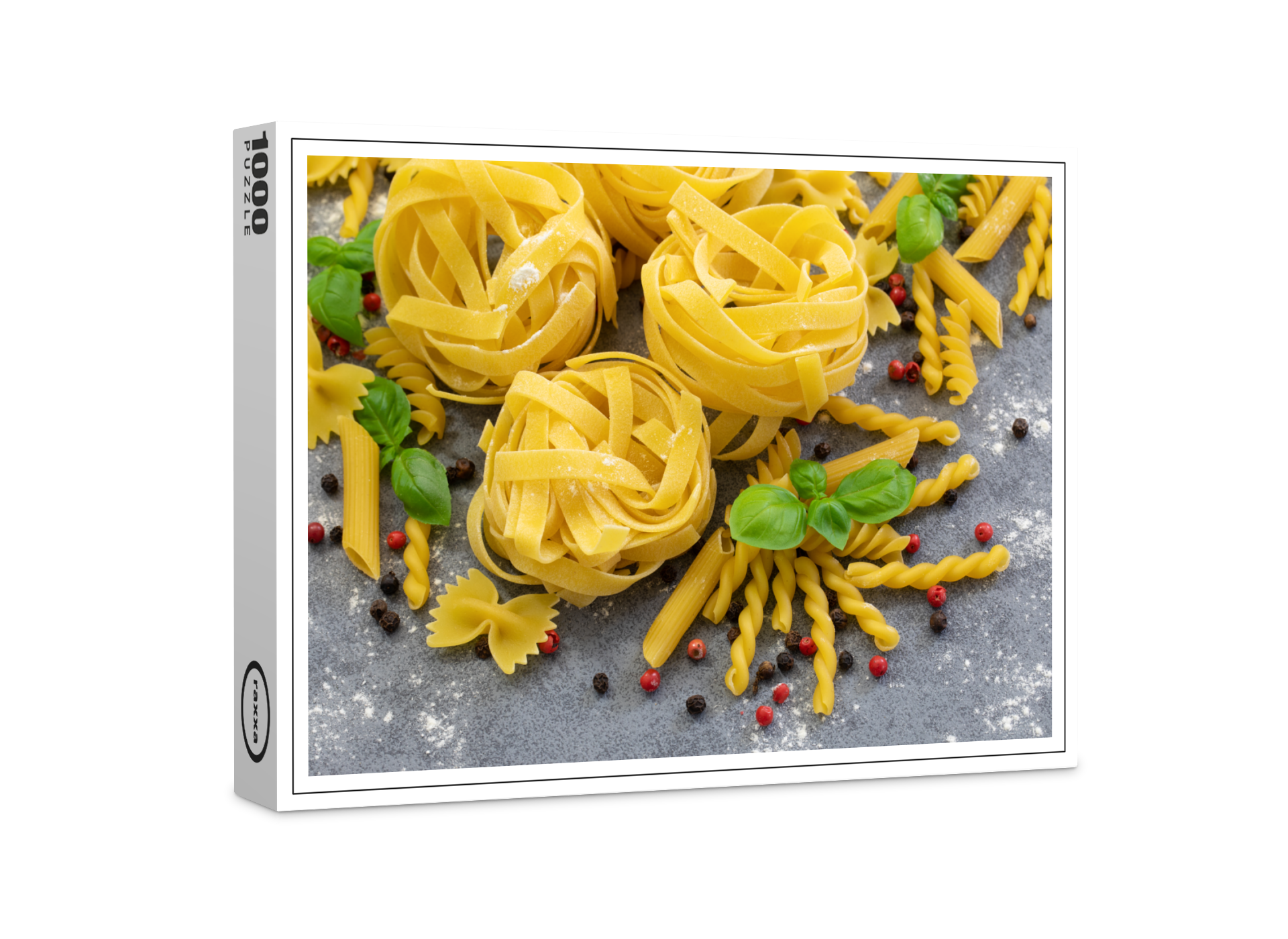 raxxa Premium-Puzzle: Variation von verschiedenen Pastasorten