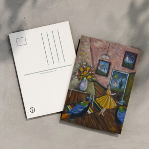 raxxa Postkarte: The Girl in the Pink Room