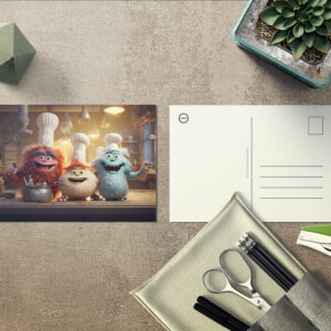 raxxa Postkarte: Hairy-Barry-Larry Cooks