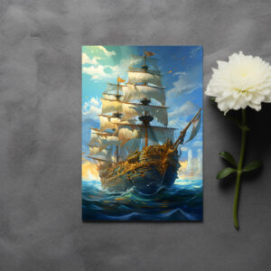 raxxa Postkarte: Piraten Schiff