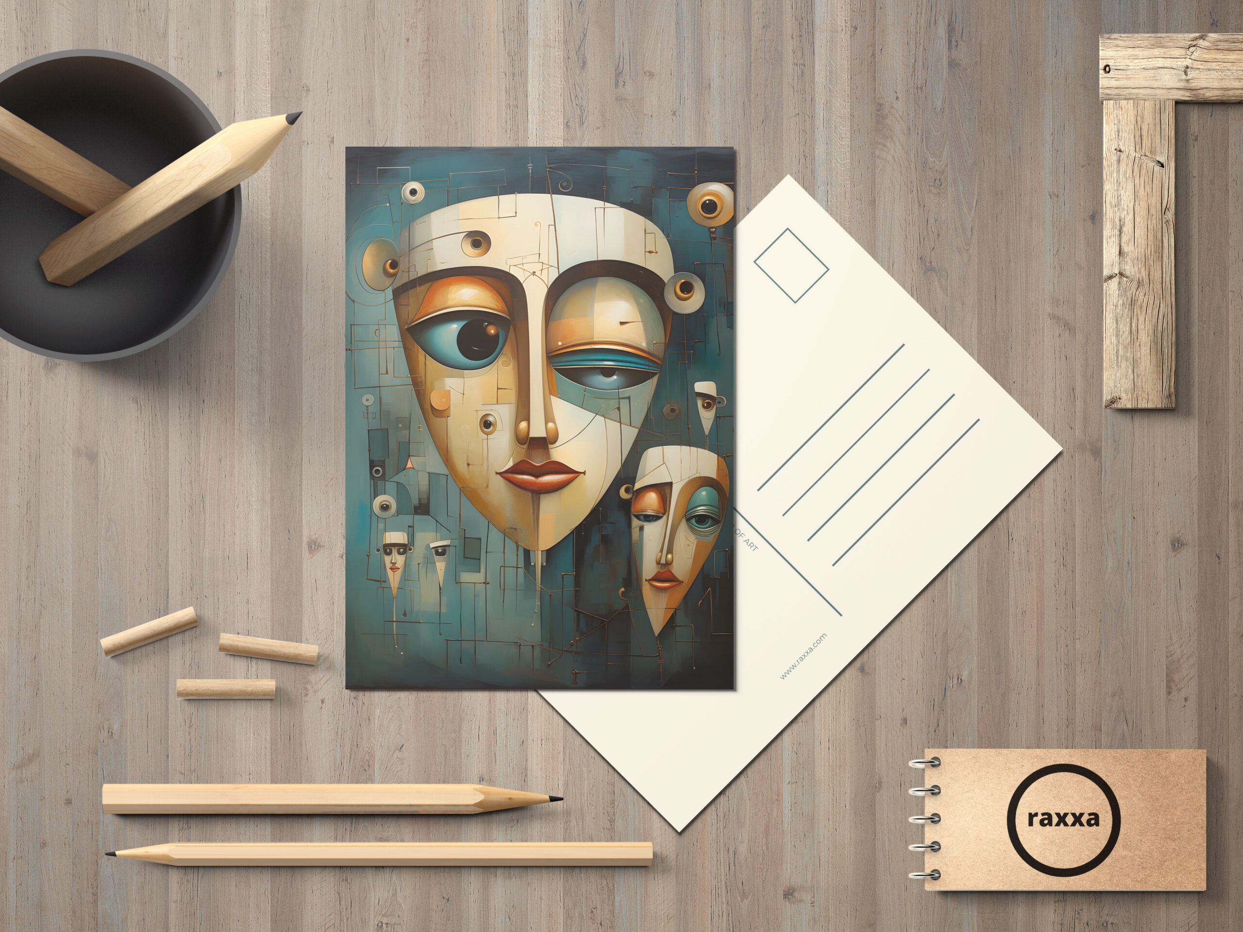 raxxa Postkarte: Whimsical Alarmed 3