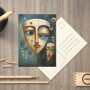 raxxa Postkarte: Whimsical Alarmed 3