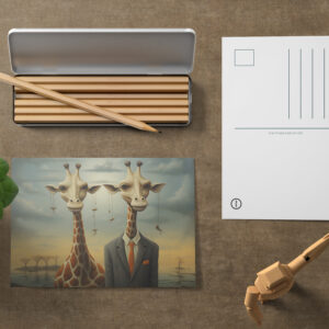 raxxa Postkarte: Whimsical Hey Dude Giraffen