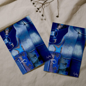 raxxa Postkarte: Metallic blue