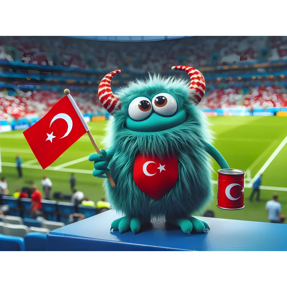 raxxa Premium-Tischset: Das Türkische Whimsical Monster der Fußball-EM 2024 - immagine 2