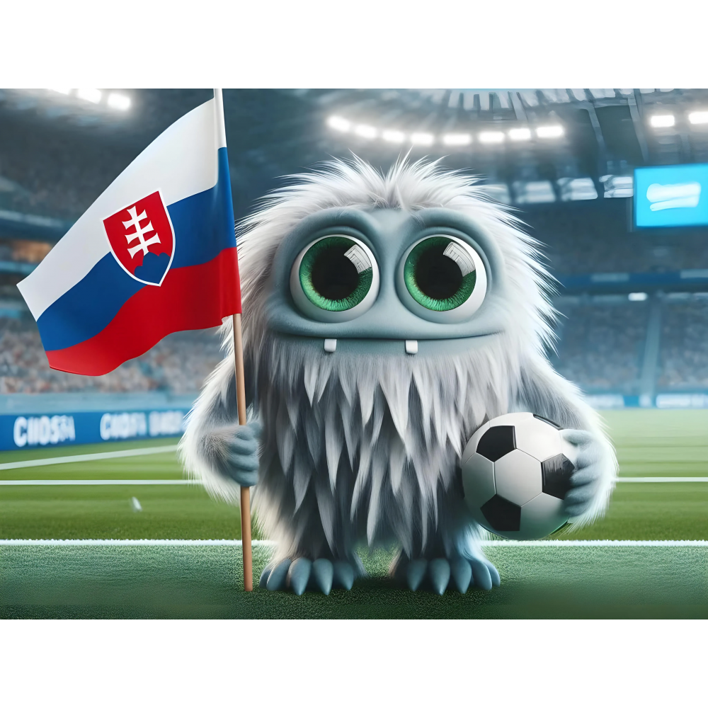 raxxa Premium-Tischset: Das Slowakische Whimsical Monster der Fußball-EM 2024 – Image 2
