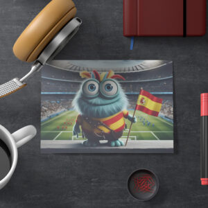 raxxa Postkarte: Das Spanische Whimsical Monster der Fußball-EM 2024