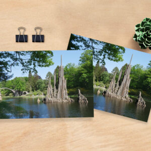 raxxa Postkarte: Rakotzbrücke Azaleen-Kromlau