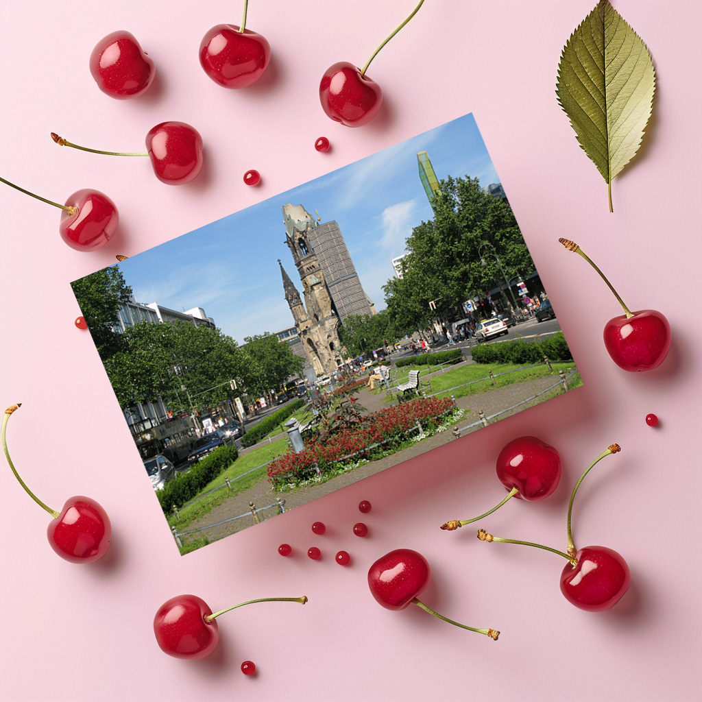 raxxa Postkarte: Kurfürstendamm Tauentzienstraße Berlin Gedächtniskirche