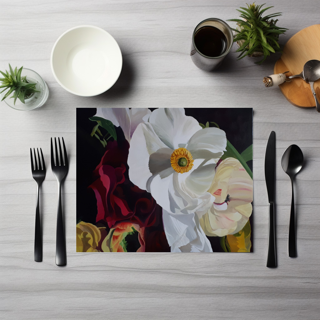 raxxa Premium-Tischset: Ranunkel und Rosen – Image 5