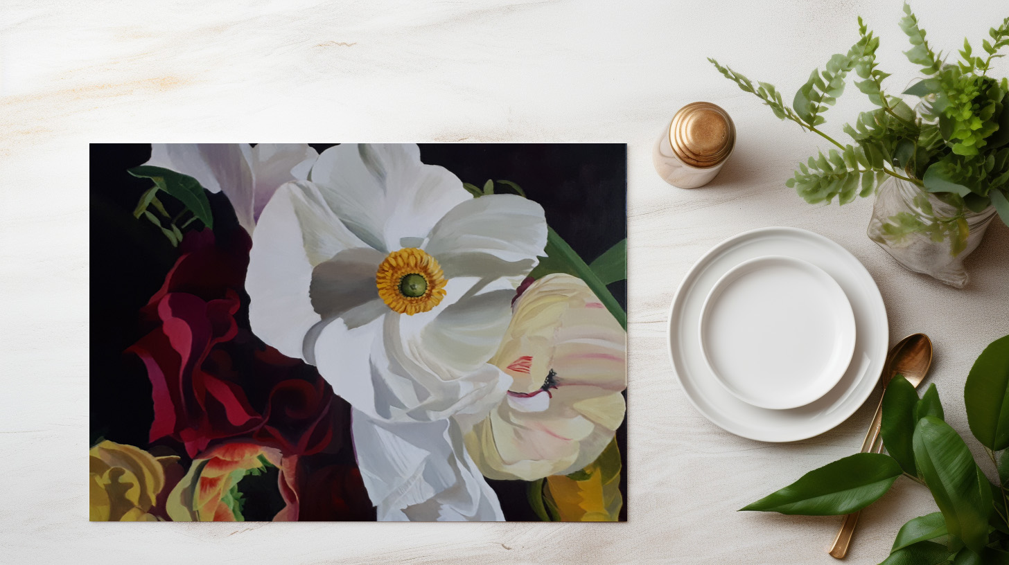 raxxa Premium-Tischset: Ranunkel und Rosen – Image 6