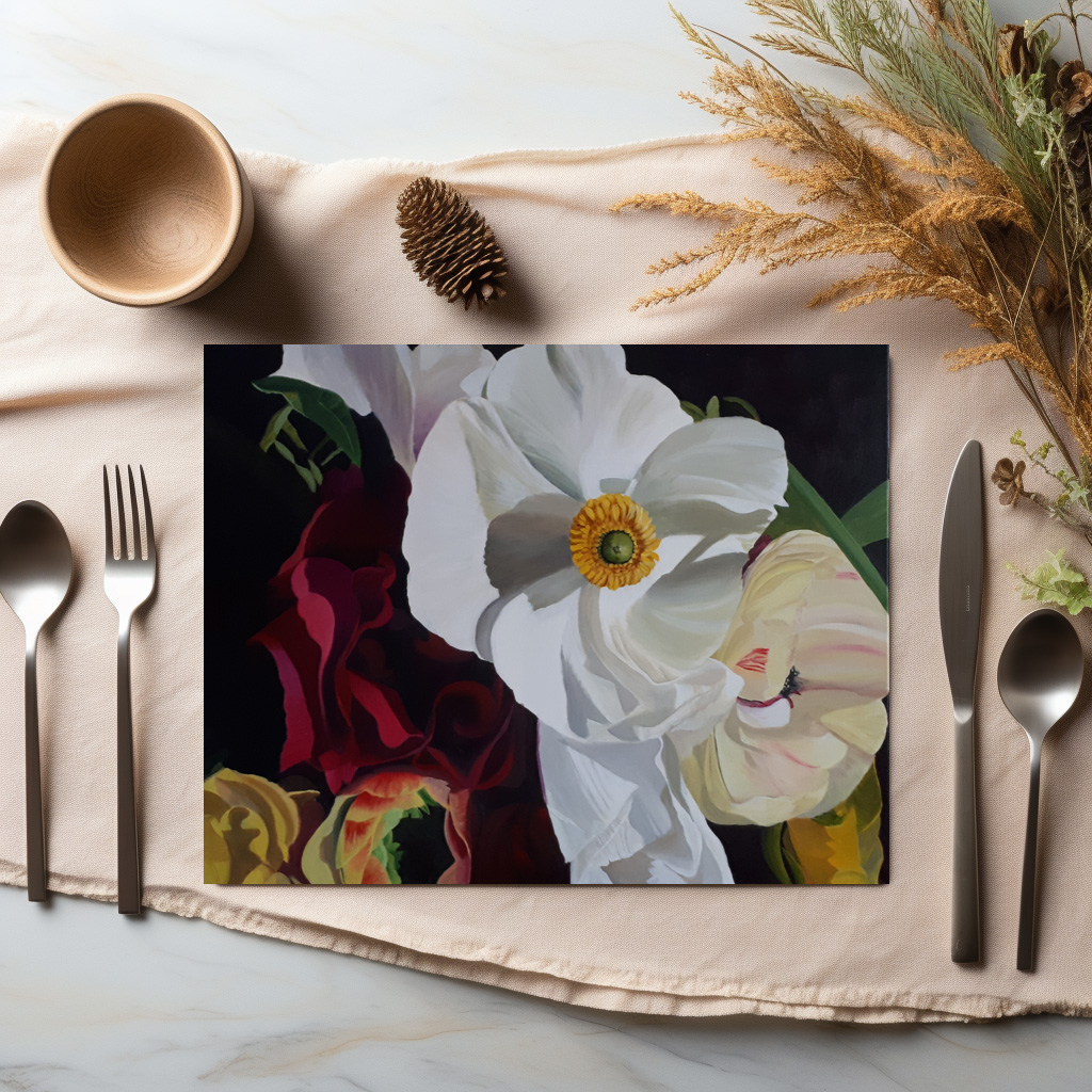 raxxa Premium-Tischset: Ranunkel und Rosen – Image 4