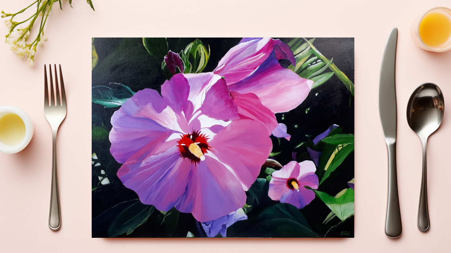 raxxa Premium-Tischset: Heavenly hibiscus - Imagen 4