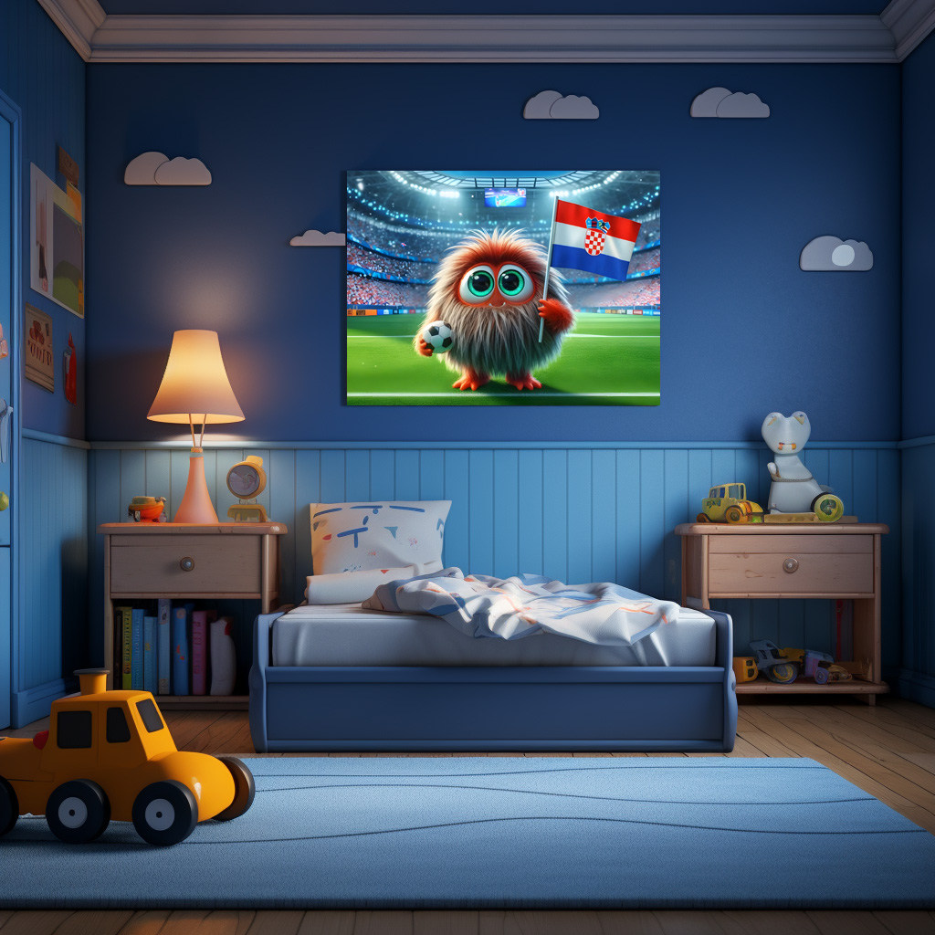 Poster: Das Kroatische Whimsical Monster der Fußball-EM 2024 - Imagen 2