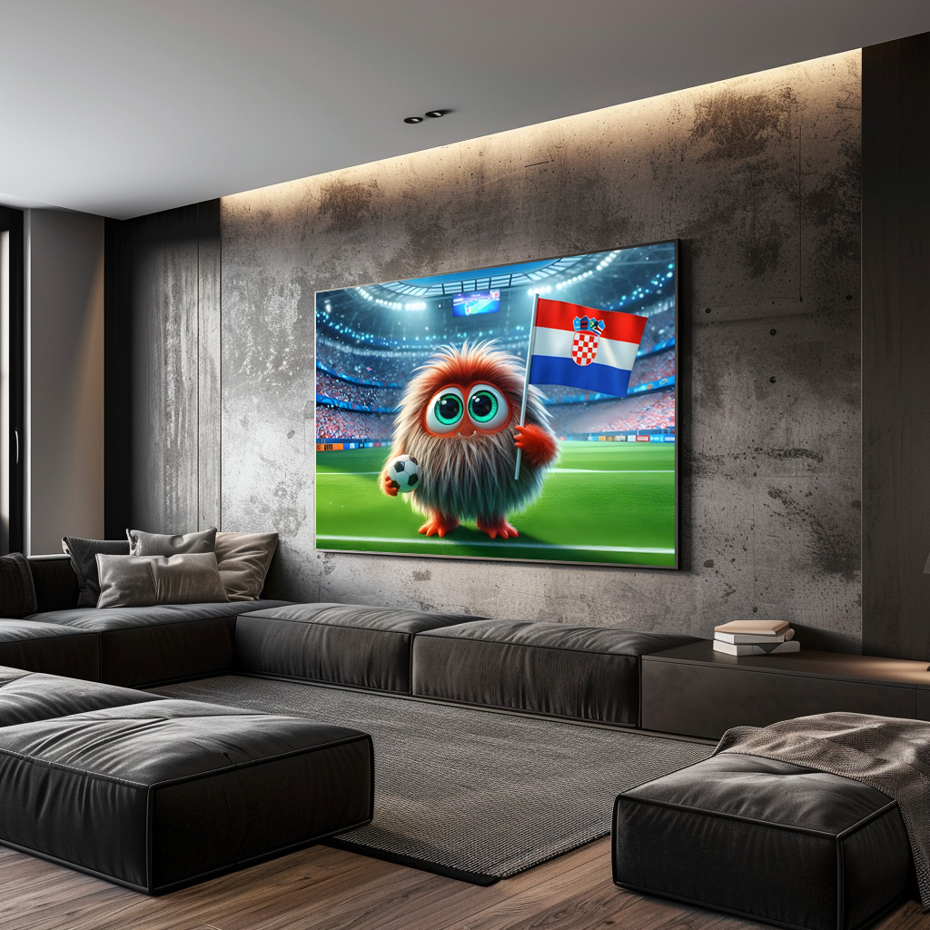 Poster: Das Kroatische Whimsical Monster der Fußball-EM 2024 - Imagen 4