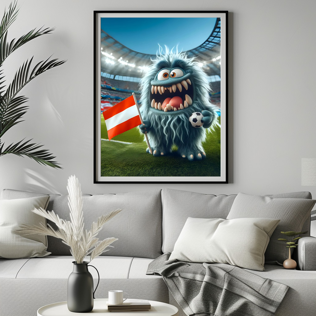 Poster: Das Österreichische Whimsical Monster der Fußball-EM 2024 - immagine 2