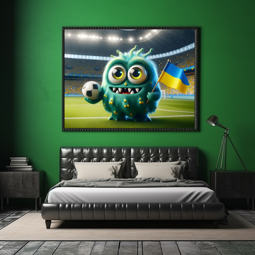 Poster: Das Ukrainische Whimsical Monster der Fußball-EM 2024 – Bild 2