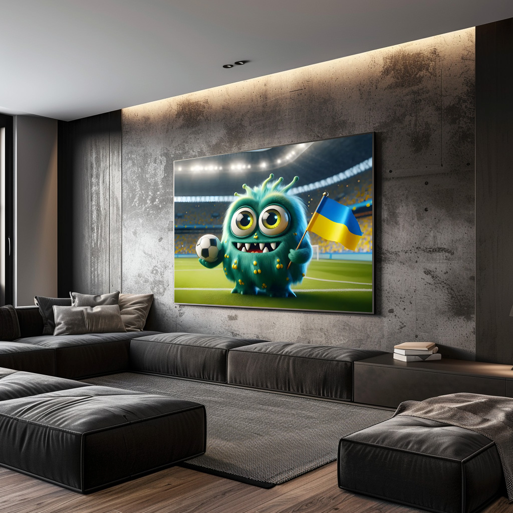Poster: Das Ukrainische Whimsical Monster der Fußball-EM 2024 – Bild 4