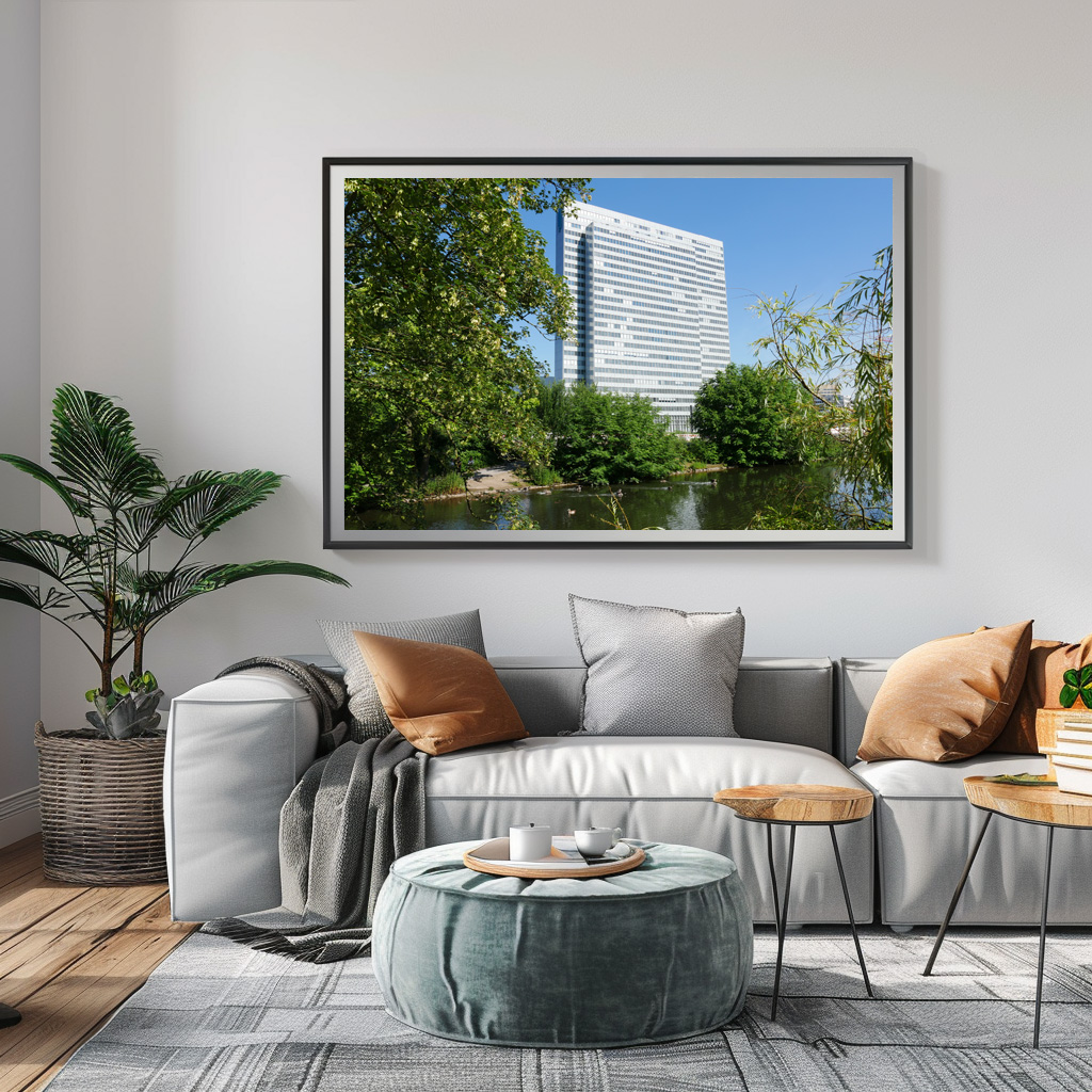 Poster: Dreischeibenhaus in Düsseldorf - Imagen 3