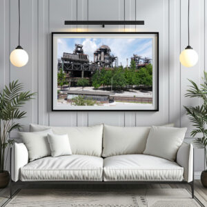 Poster: Industriedenkmal in Duisburg im Landschaftspark Nord