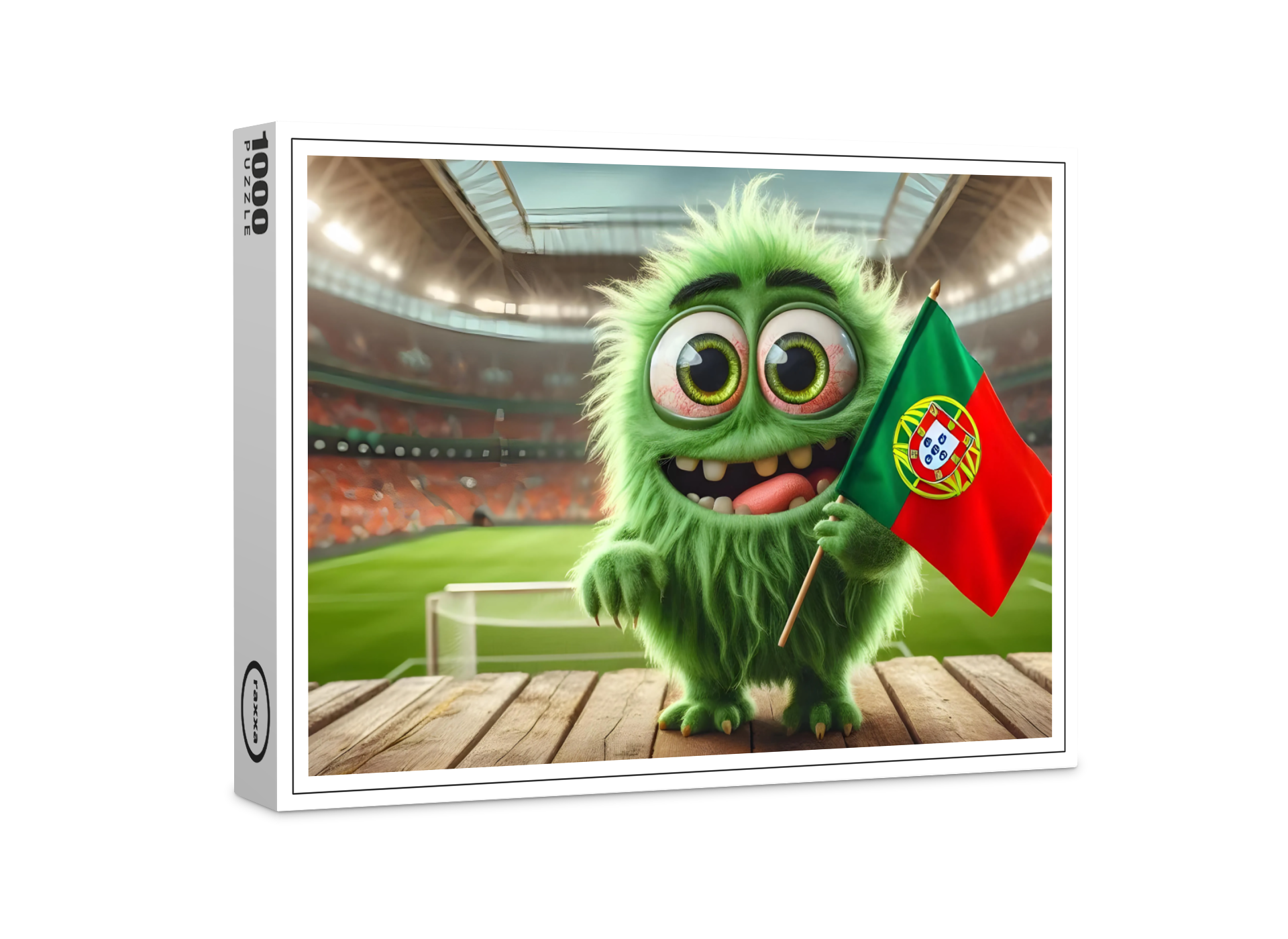 raxxa Premium-Puzzle: Das Portugisische Whimsical Monster der Fußball-EM 2024