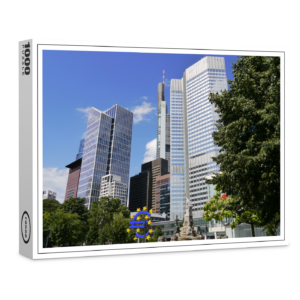 raxxa Premium-Puzzle: Frankfurt am Main Wolkenkratzer Gallusanlage im Bankenviertel