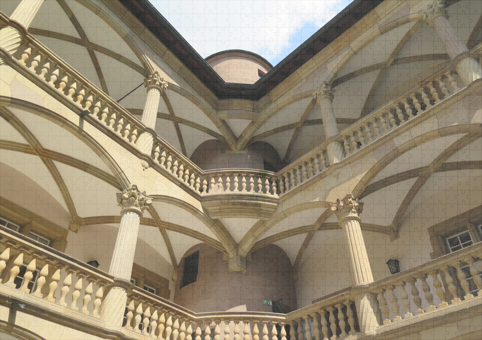 raxxa Premium-Puzzle: Renaissanceinnenhof Schloss Stuttgart - Image 2