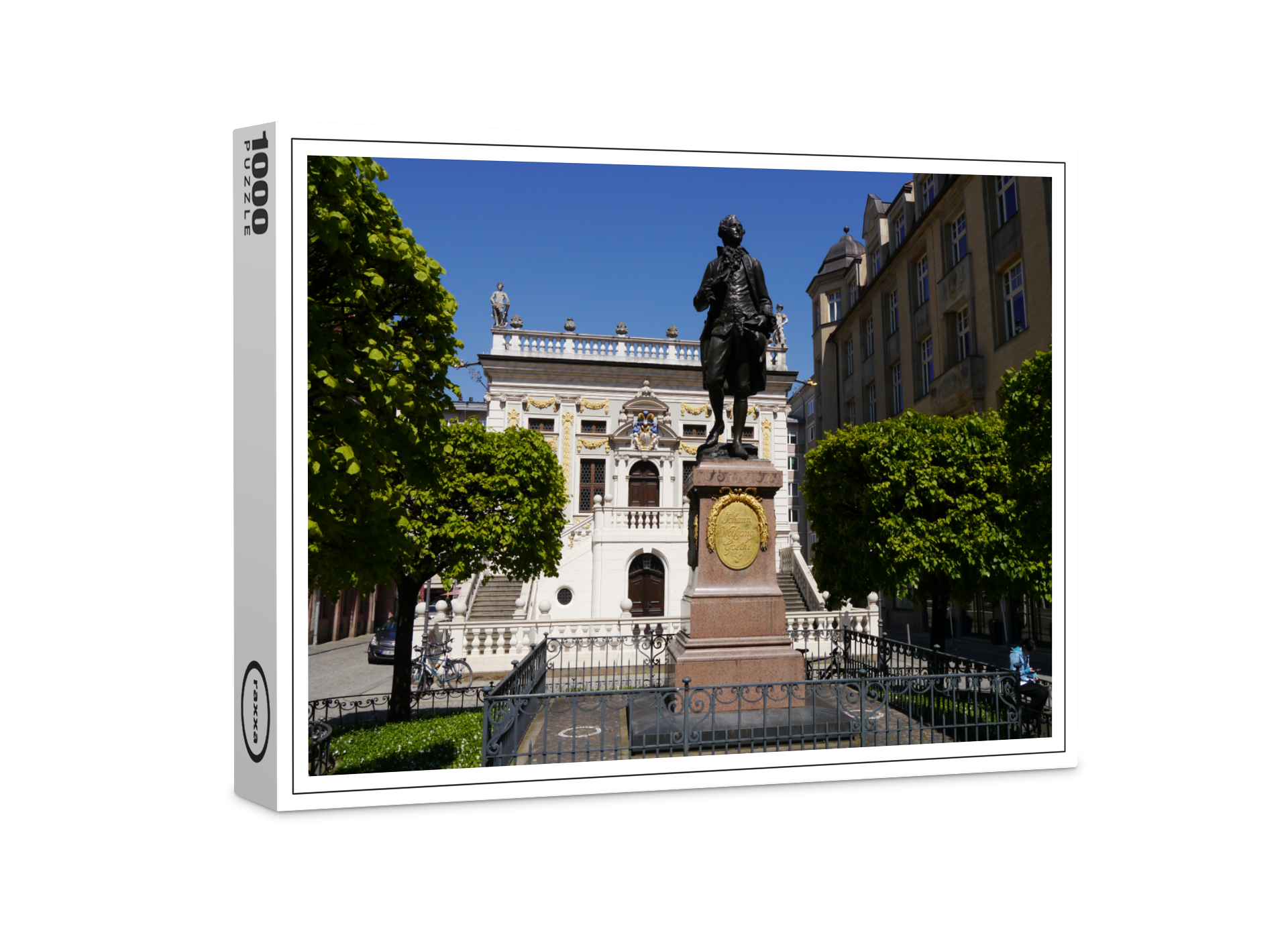 raxxa Premium-Puzzle: Goethe Denkmal in Leipzig
