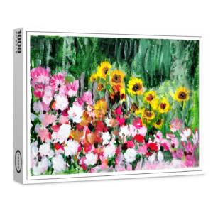 raxxa Premium-Puzzle: Dahlias and sunflowers