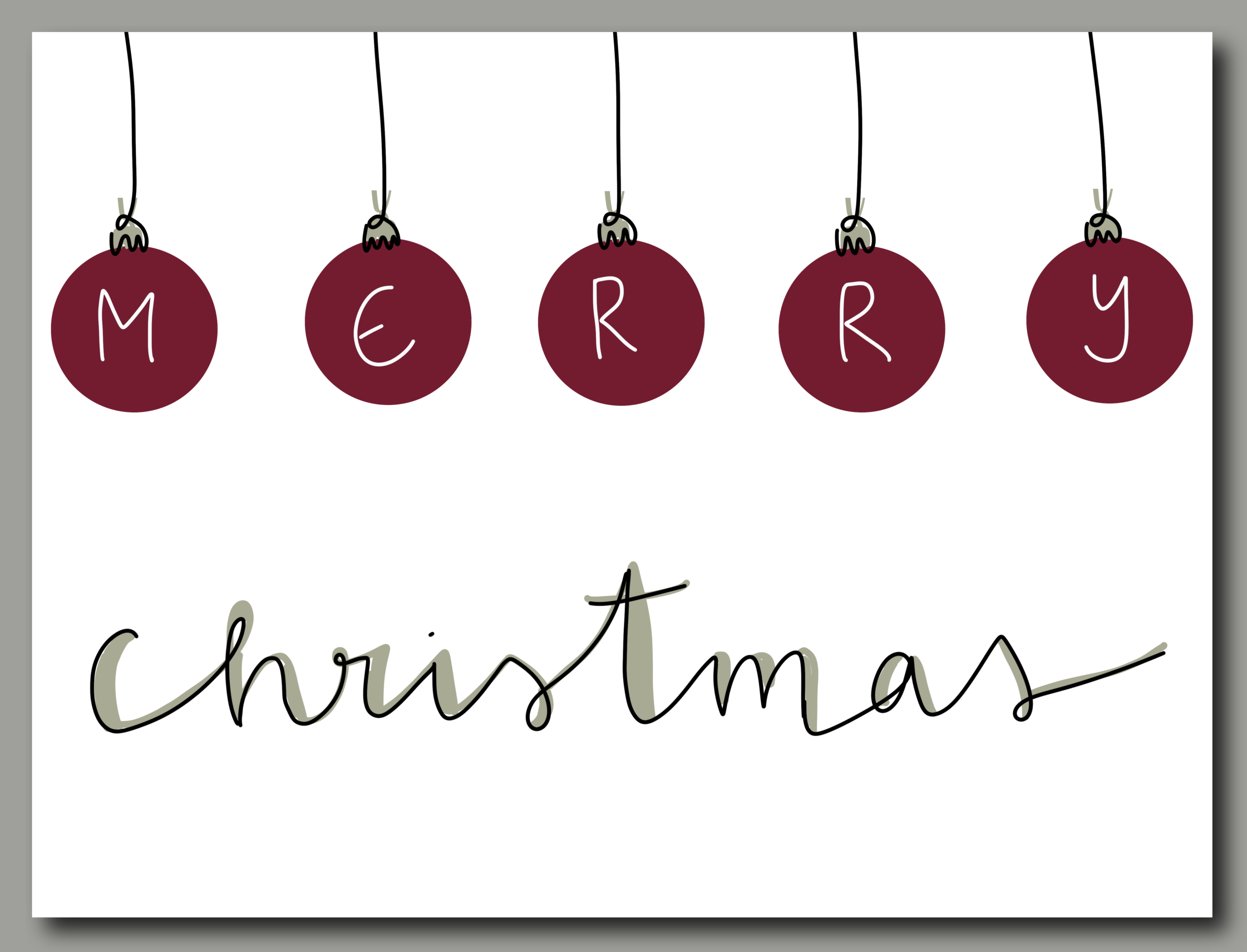 raxxa Premium-Tischset: Merry Christmas