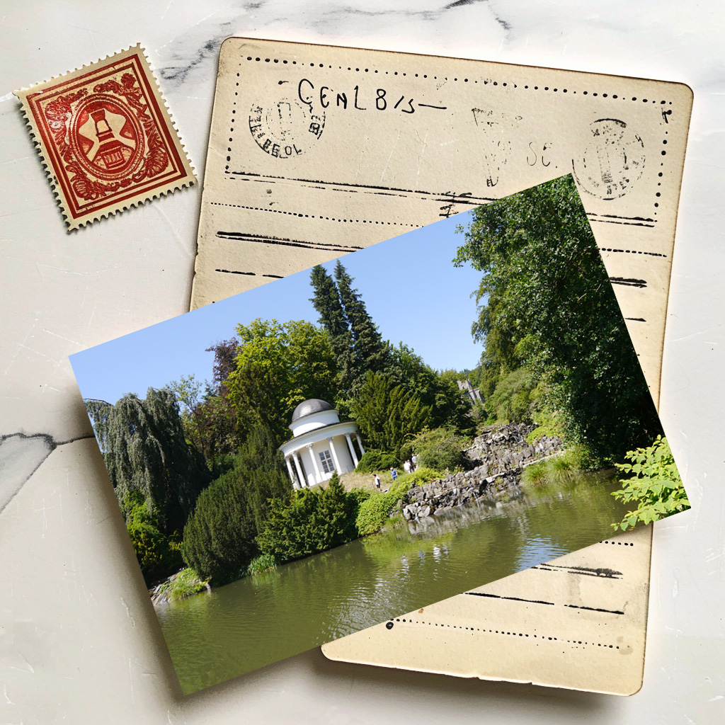 raxxa Postkarte: Apollotempel Jussow Tempel Bergpark Kassel