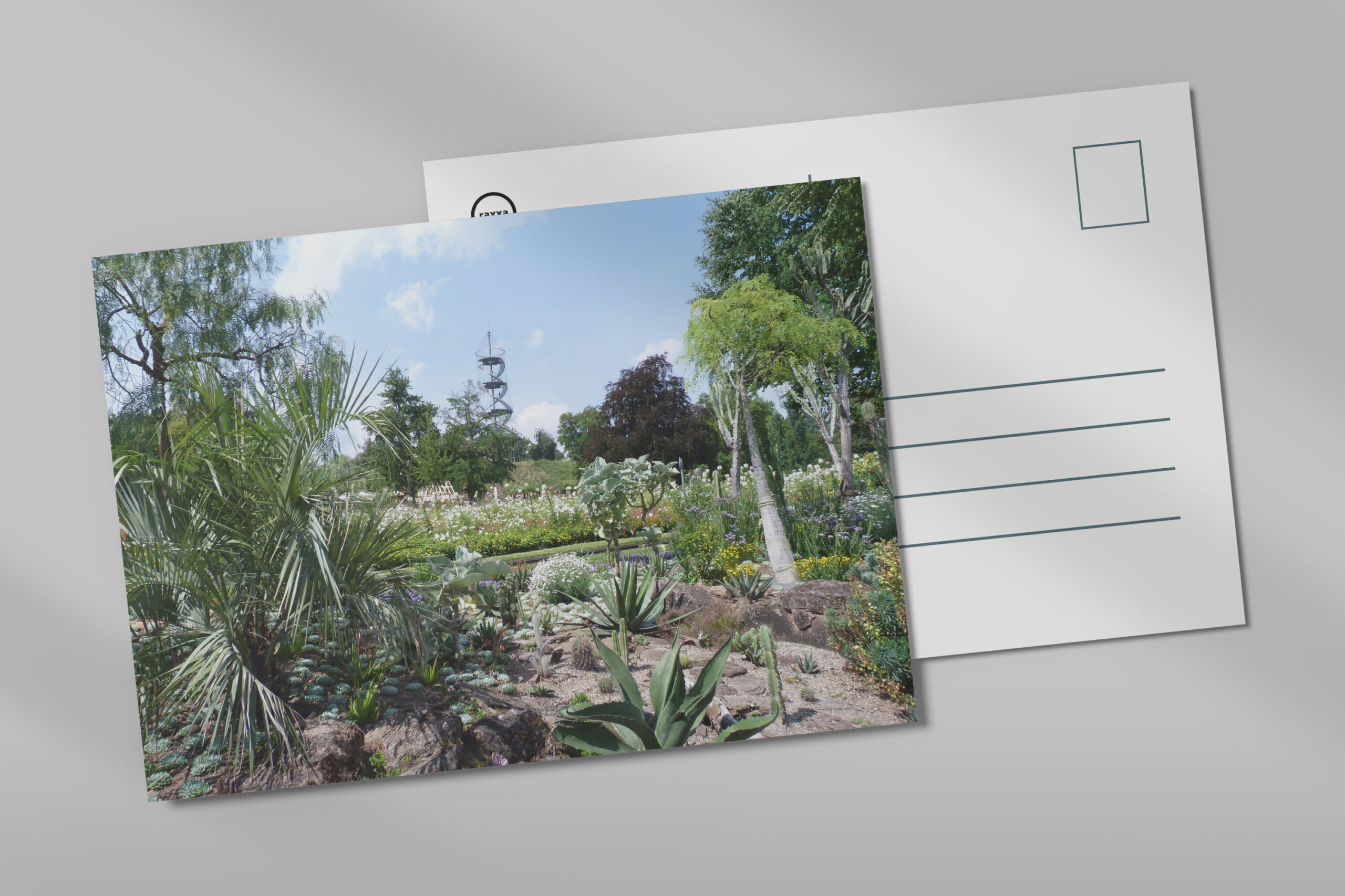 raxxa Postkarte: Höhenpark Killesberg in Stuttgart