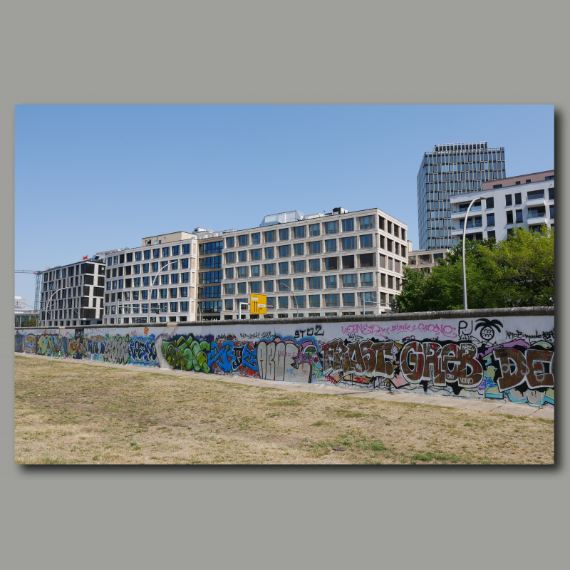 Poster: Berliner Mauer East Side Graffiti Häuser