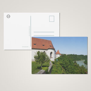 raxxa Postkarte: Burgkapelle auf Burg Burghausen über der Salzach