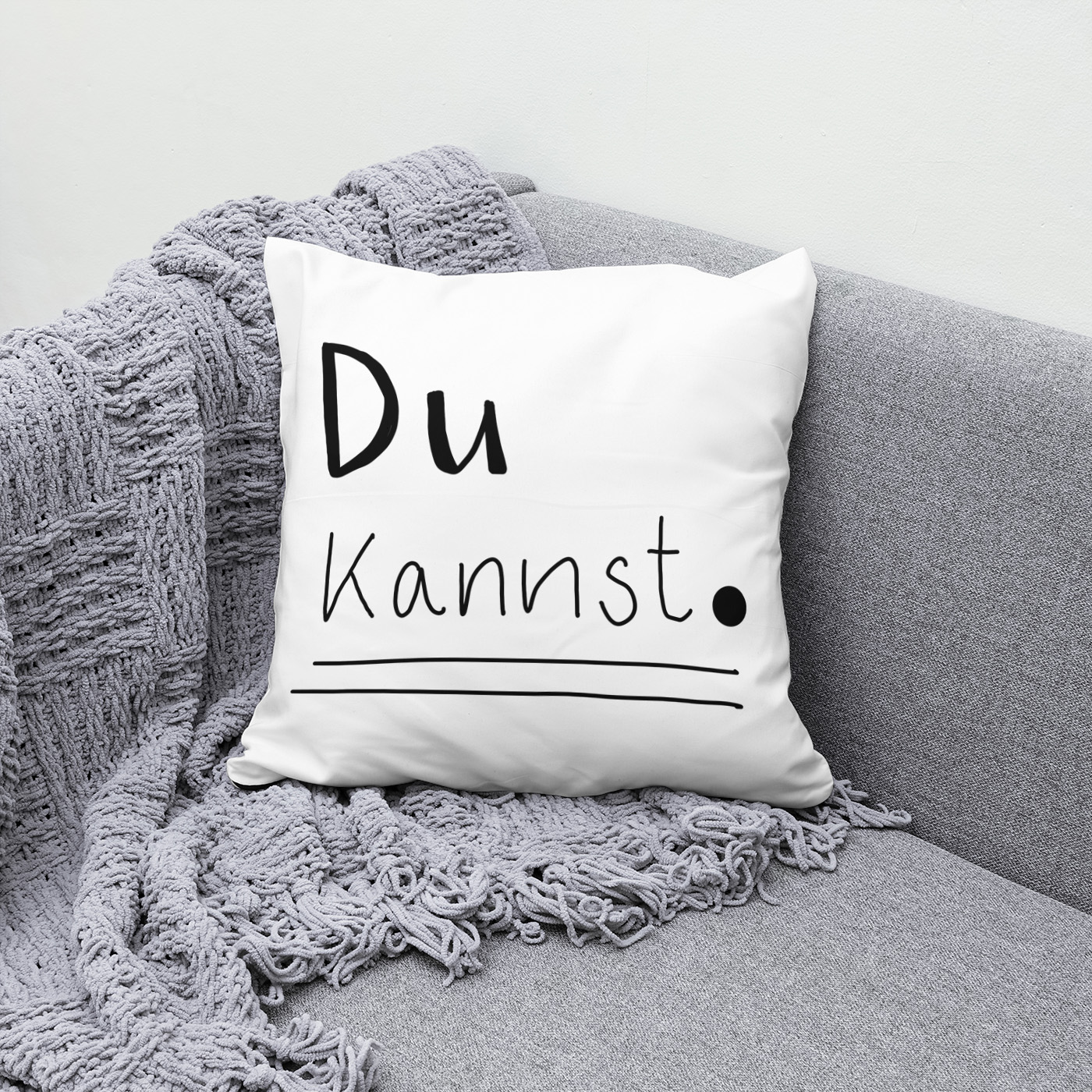 Kissen: Du Kannst.