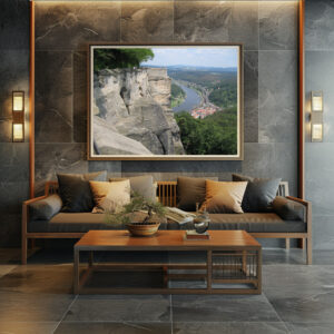 Poster: Festung Königstein in der Sächsischen Schweiz