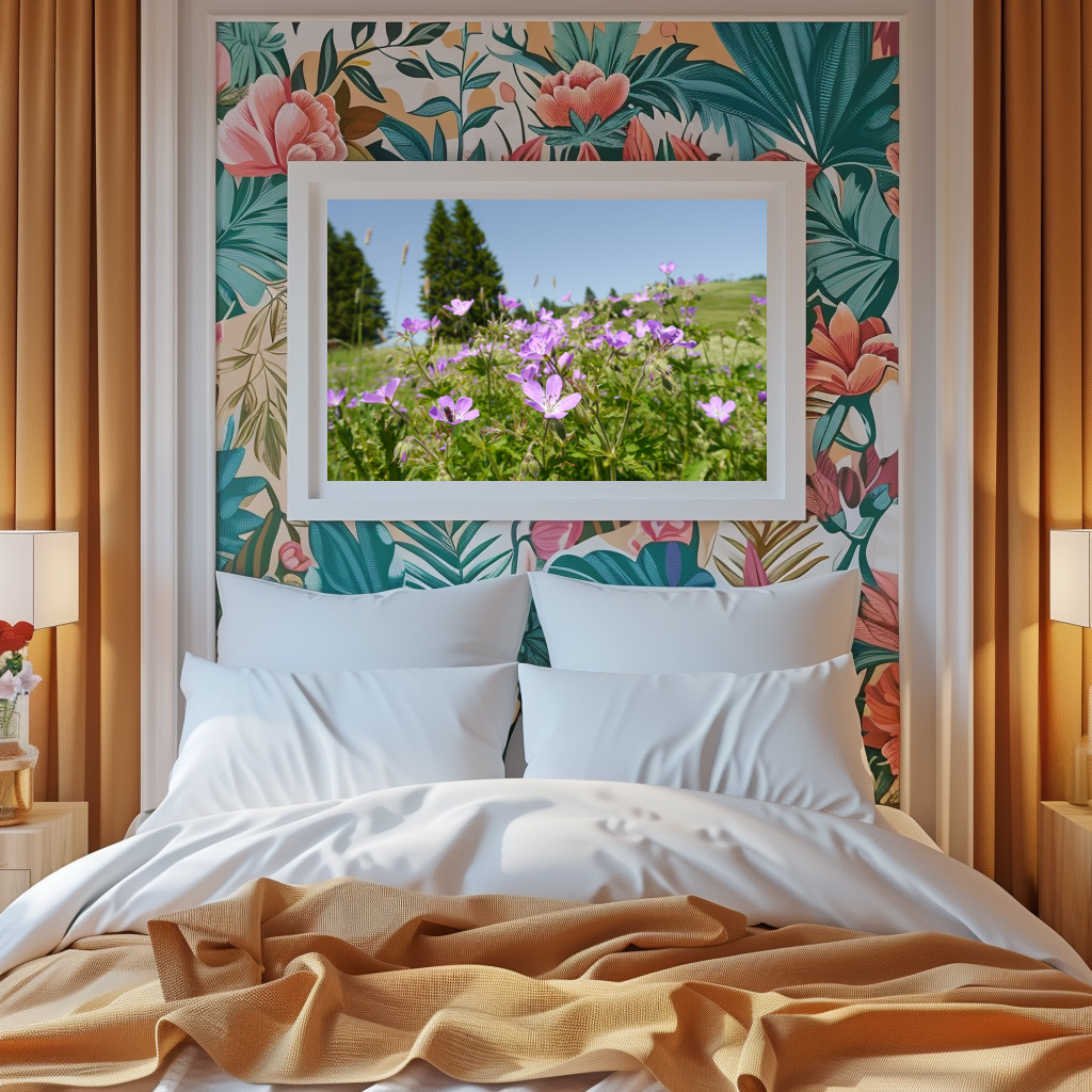 Poster: Storchschnabel auf Blumenwiese - immagine 3