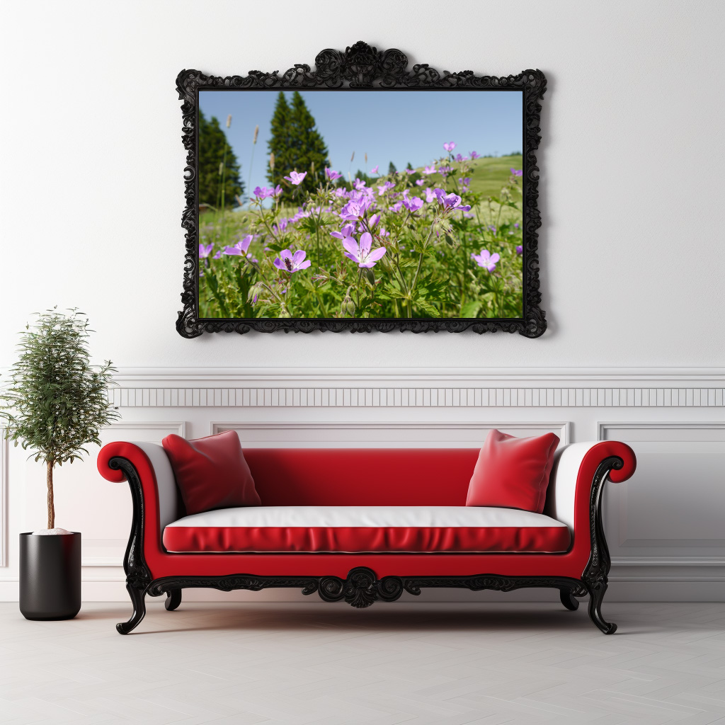 Poster: Storchschnabel auf Blumenwiese - immagine 4