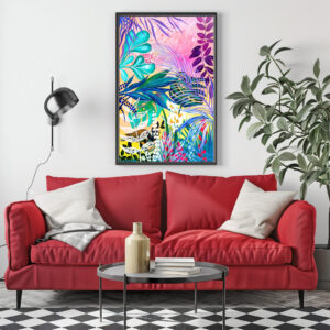 Poster: Pink jungle I