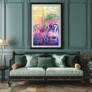 Poster: Pink jungle II