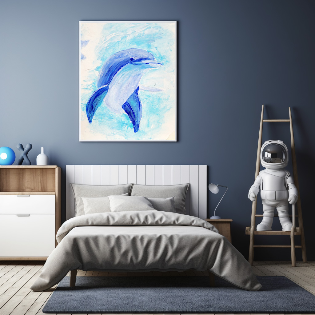 Poster: Blauer Delphin - Imagen 2