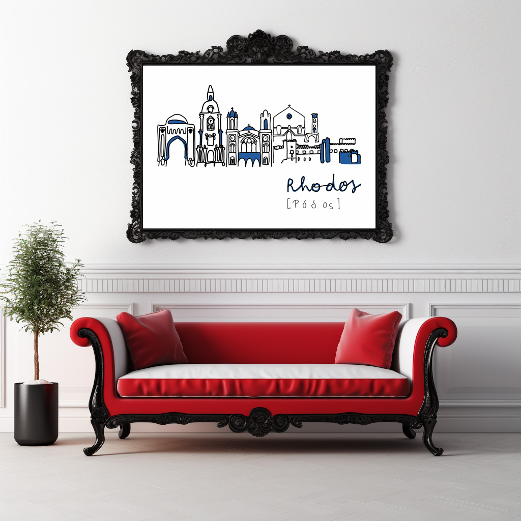 Poster: Skyline Rhodos - Image 2