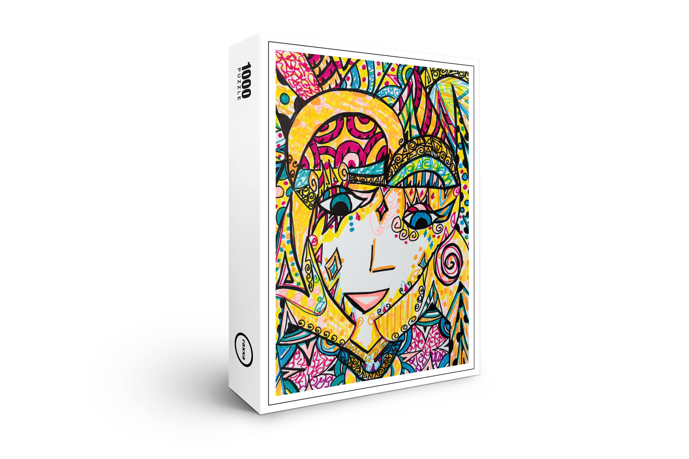 raxxa Premium-Puzzle: Mujer feliz