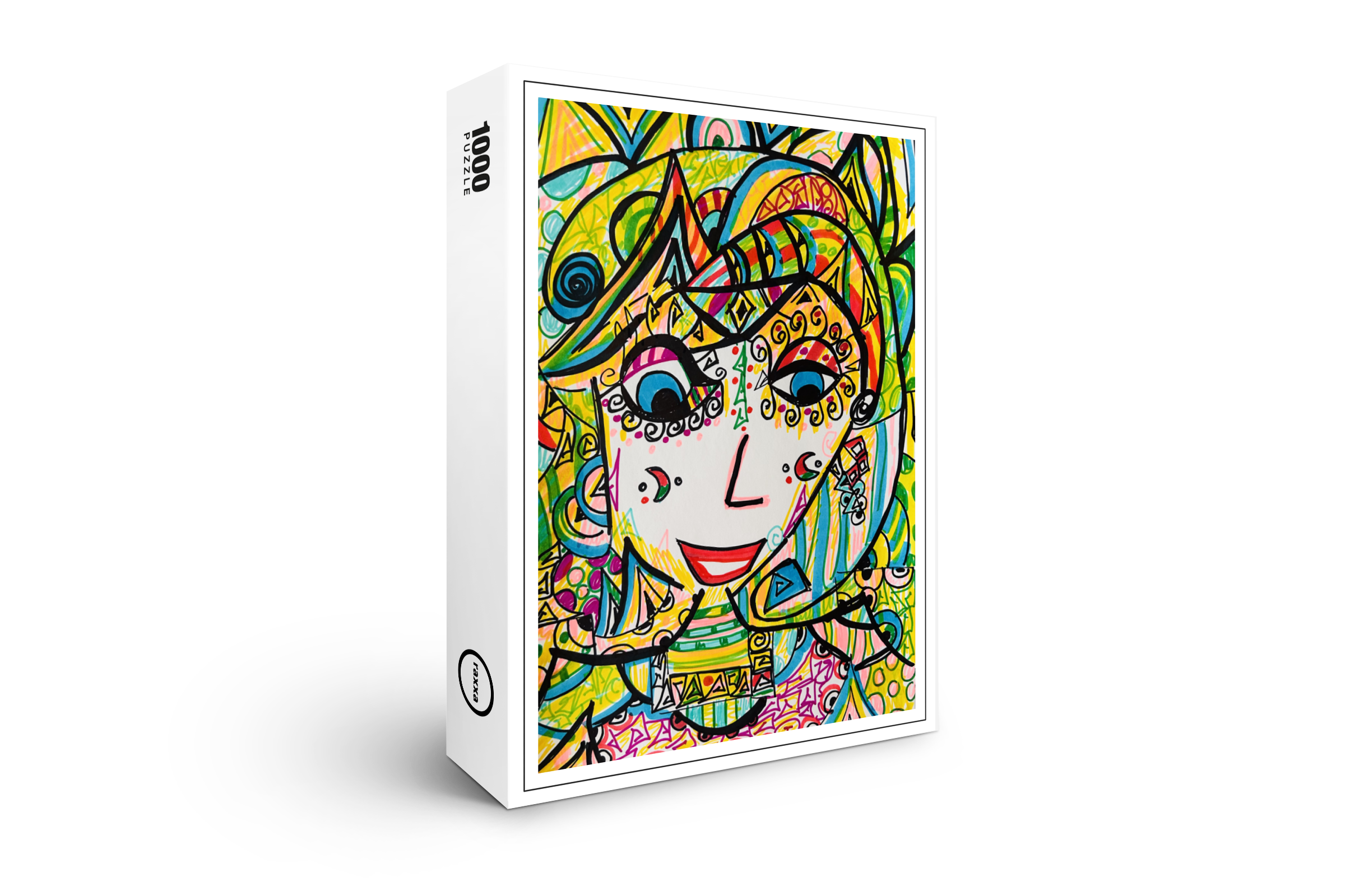 raxxa Premium-Puzzle: Mujer y la luna