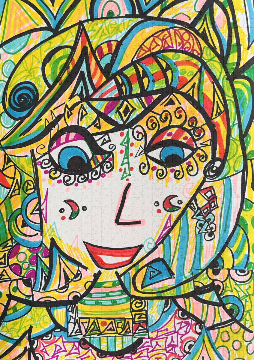 raxxa Premium-Puzzle: Mujer y la luna - Imagen 2