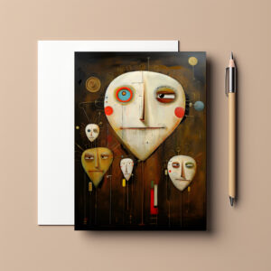 raxxa Postkarte: Whimsical Alarmed 1