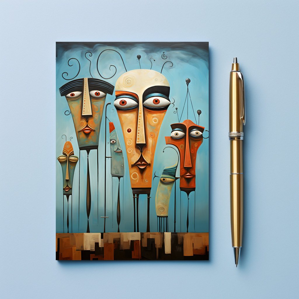 raxxa Postkarte: Whimsical Alarmed 4