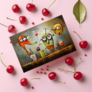 raxxa Postkarte: Whimsical Drink Drunk 3